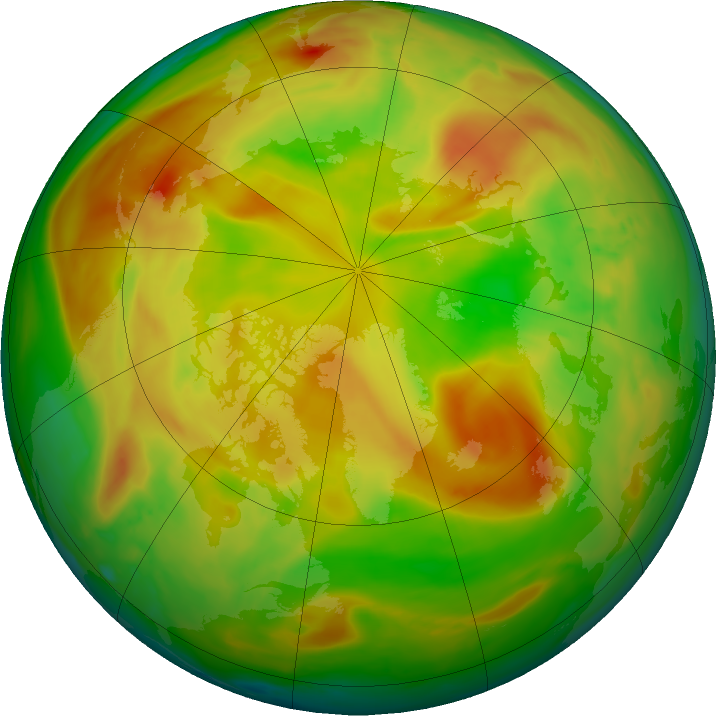 Arctic ozone map for 04 June 2024